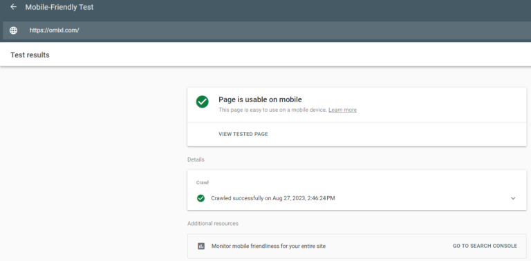 Google's Mobile-Friendly Test